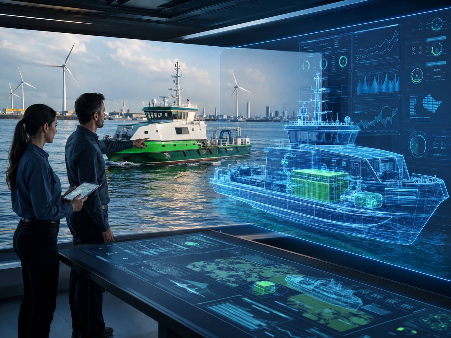 Metaverse-based eco-friendly vessel project